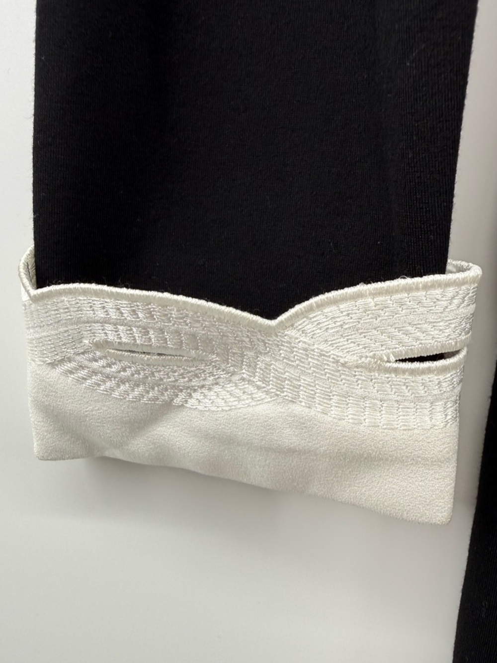 Ted baker shealah knit ponte embroidered collar/ cuffs fit and flare dress Sz 1 - Picture 12 of 14
